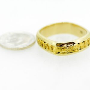 Men's Gold Nugget Ring