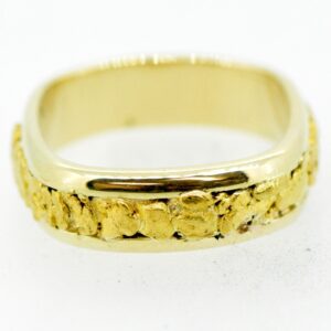 Men's Gold Nugget Ring