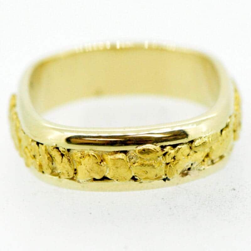 Men's Gold Nugget Ring