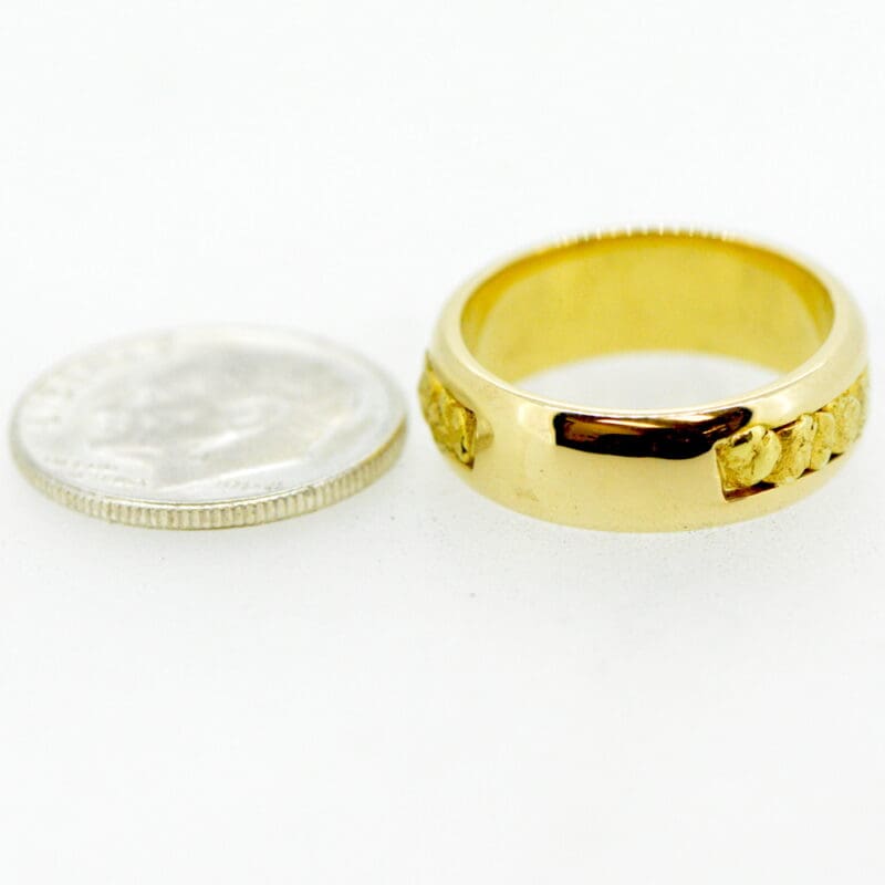Men's Gold Nugget Ring