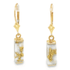 14k Leverback Gold Quartz Earrings, Alaska Mint