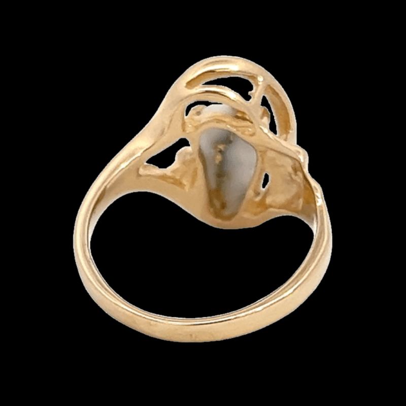 Gold quartz, Ring, Alaska Mint, rl784q