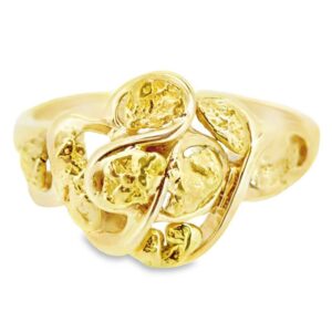 Ladies Gold Nugget Ring, Alaska Mint