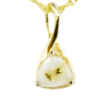 Gold quartz pendant, Alaska Mint