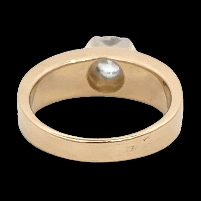 Gold quartz, Ring, Alaska Mint, Diamond, 070690