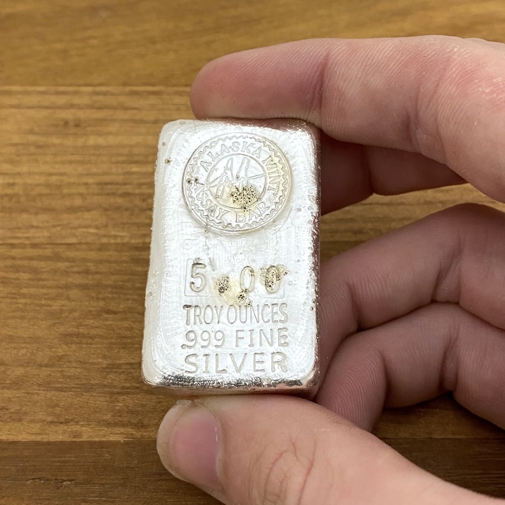Pure Silver Hand-Poured Whiskey Cubes - Alaska Mint