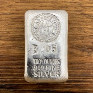 5 oz. Silver Hand Poured Original Assay Bar