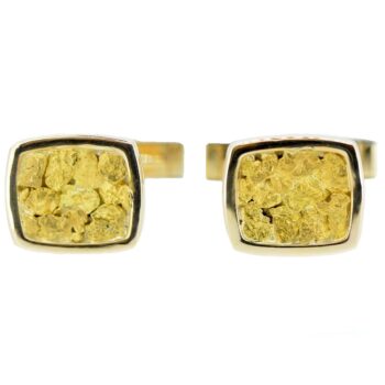 Gold Nugget Cuff Links. Alaska Mint