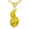 2.2 DWT Gold Nugget Pendant, Alaska Mint