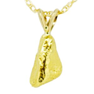 2.8 DWT Gold Nugget Pendant, Alaska Mint