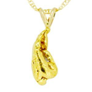 2.9 DWT Gold Nugget Pendant, Alaska Mint