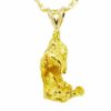 3.0 DWT Alaskan Gold Nugget Pendant, Alaska Mint