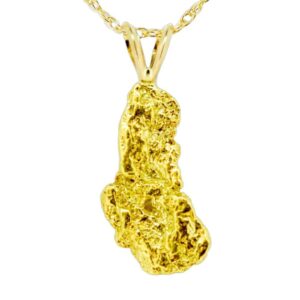 3.9 DWT Alaskan Gold Nugget Pendant, Alaska Mint