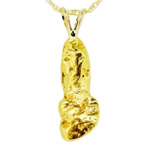 4.7 DWT Alaskan Gold Nugget Pendant, Alaska Mint