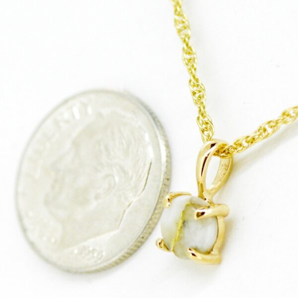 Gold Quartz Pendant P6MMQX - Alaska Mint