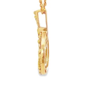 Gold Quartz & Nugget Pendant, Alaska Mint