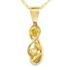 4 Gold Nugget Pendant Freeform, Alaska Mint