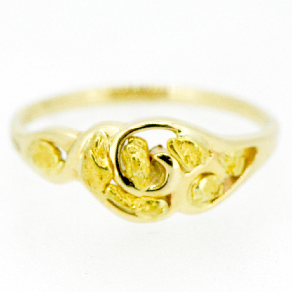 Ladies Gold Nugget Ring - Alaska Mint