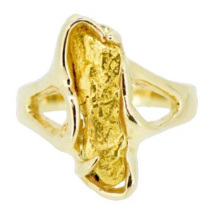 Ladies Gold Nugget Ring, Alaska Mint
