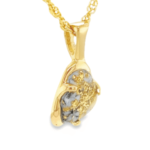 Gold Quartz Pendant, Alaska Mint