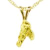 1.0 DWT Alaskan Gold Nugget Pendant, Alaska Mint