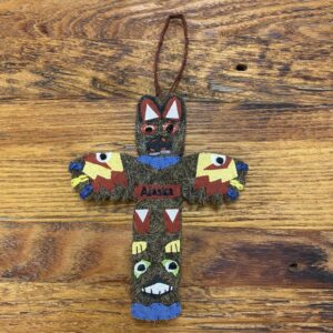 Wool Totem Pole Christmas Ornament