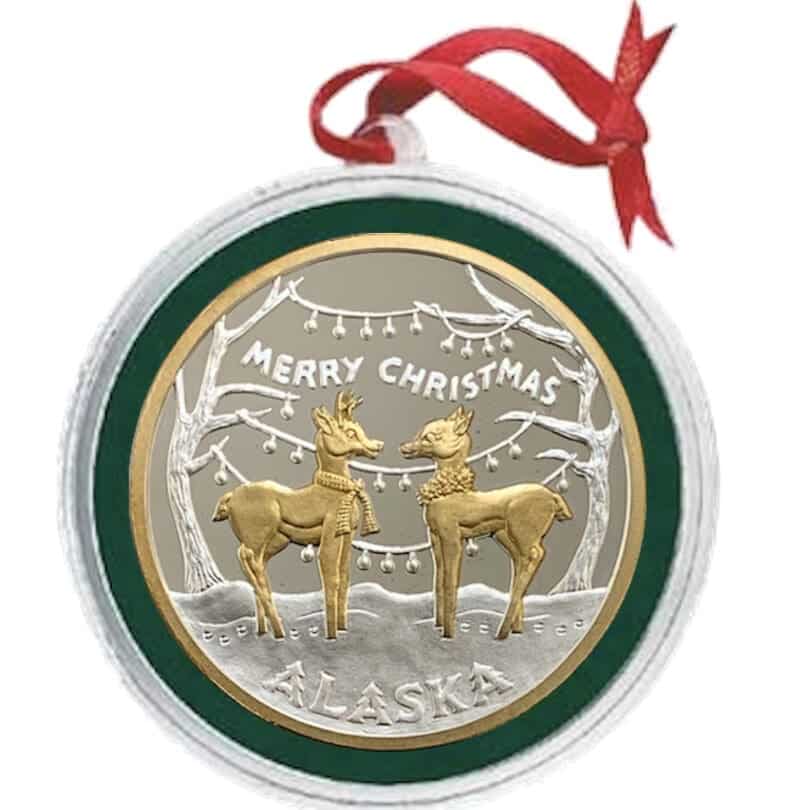Christmas Deer Medallion