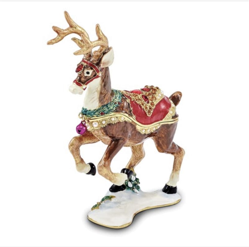 Christmas Reindeer Trinket Box