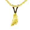 .5 DWT Alaskan Gold Nugget Pendant, Alaska Mint