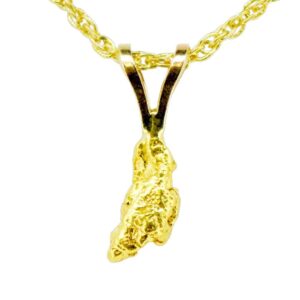 .5 DWT Alaskan Gold Nugget Pendant, Alaska Mint