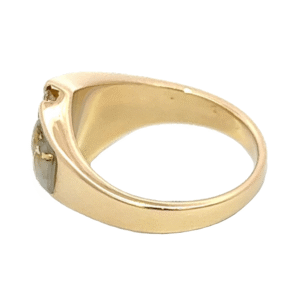 Ladies Gold Quartz & Diamond Ring, Alaska Mint