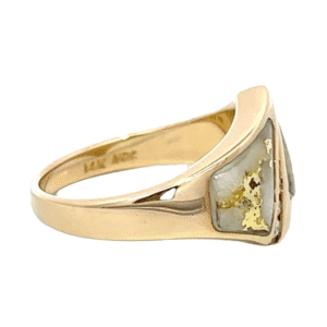 Ladies Gold Quartz & Diamond Ring, Alaska Mint