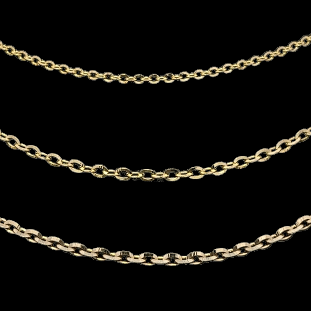 14k Yellow Gold Pendant Chains, Alaska Mint, Gold quartz pendant