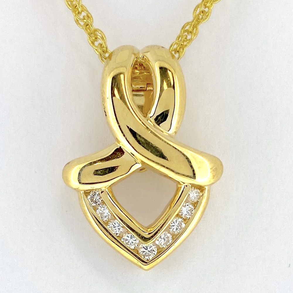 Estate 14k Gold & Diamond Necklace Regular Retail $1150 - Alaska Mint