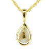 Gold quartz pendant, Alaska Mint