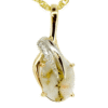 Gold Quartz Pendant, Alaska Mint