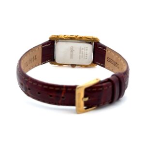 Seiko Alaskan Gold Nugget Watch Face with Leather Band, Alaska Mint