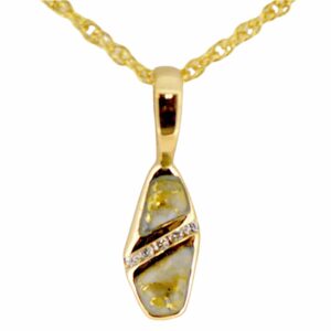 Gold Quartz Pendant