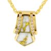 Gold quartz pendant, Alaska Mint
