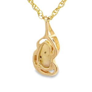 Gold quartz pendant, Alaska Mint