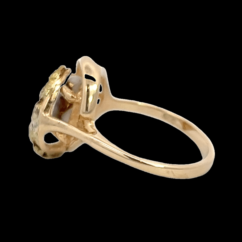 Gold quartz, Ring, Alaska Mint, Gold nugget, RL1043NQ