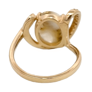 Ladies Gold Quartz & Diamond Ring, Alaska Mint
