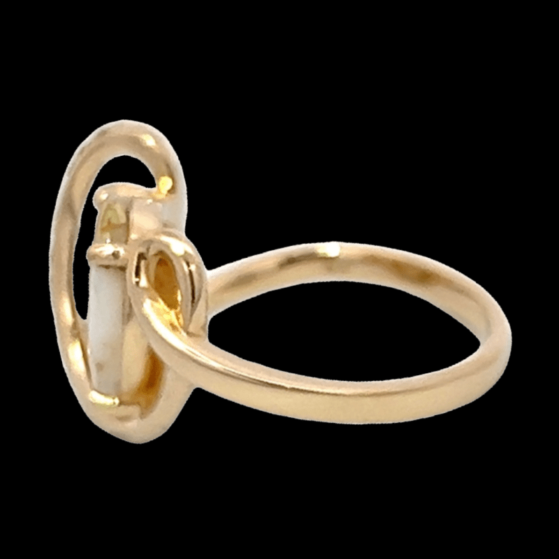 Gold quartz, Ring, Alaska Mint, Diamond, RL1138DQ