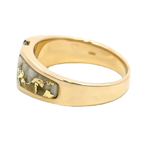 Ladies Gold Quartz & Diamond Ring, Alaska Mint