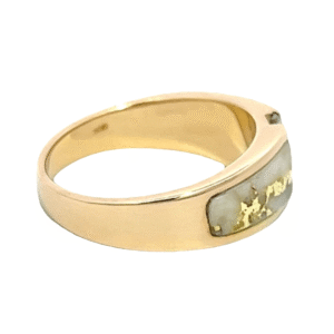 Ladies Gold Quartz & Diamond Ring, Alaska Mint