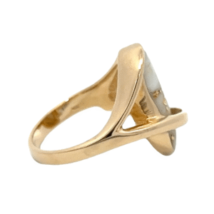 Ladies Gold Quartz Ring, Alaska Mint
