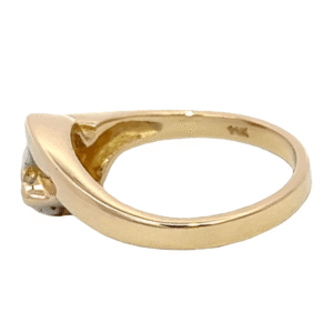 Ladies Gold Quartz & Diamond Ring, Alaska Mint