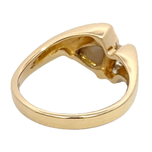 Ladies Gold Quartz & Diamond Ring, Alaska Mint