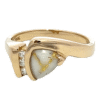 Ladies Gold Quartz & Diamond Ring, Alaska Mint