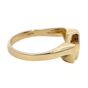 Ladies Gold Quartz & Diamond Ring, Alaska Mint
